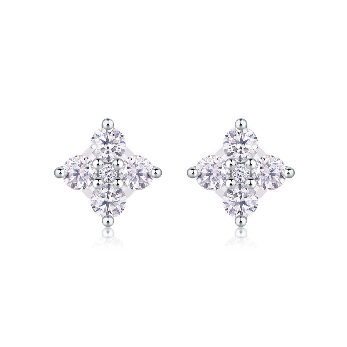 Boucles d'Oreilles Clou Trèfle en Argent S925 Plaqué Or - Moissanite D-VVS1 - Soin & GrâceSoin & GrâceA pairb831270f1a1ede6495951a5243fbf1f9