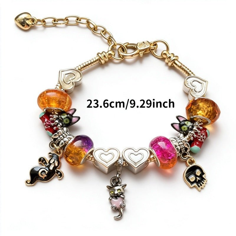 Bracelet Perlé Chat Noir Halloween - Doré - Soin & GrâceSoin & GrâceGold26fdf1a3d84f9b1912efae589dc25031