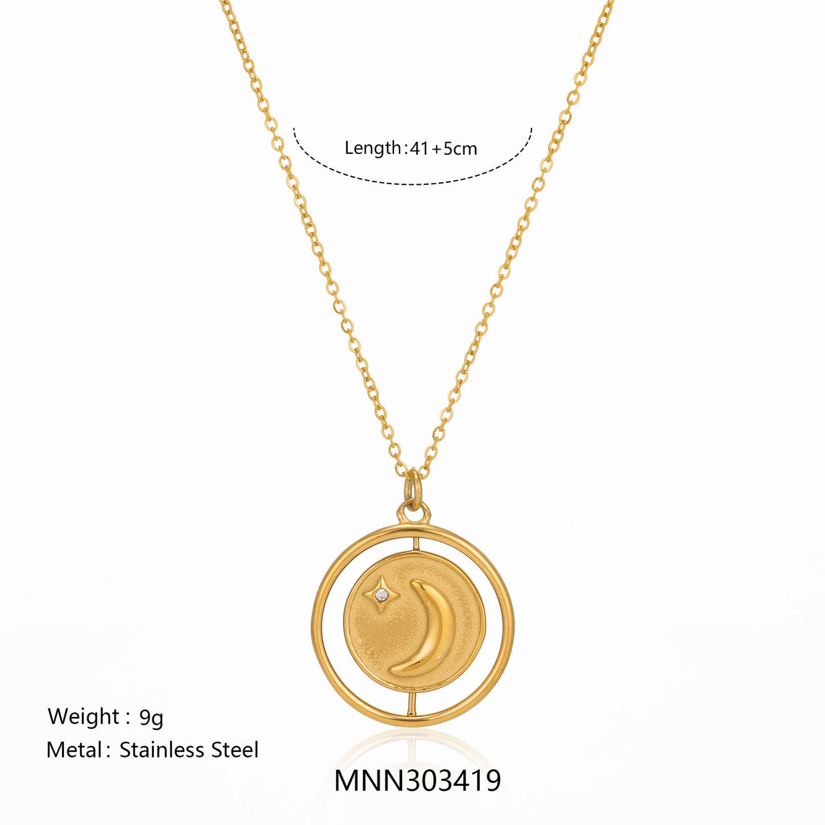 Collier Boussole Soleil & Étoiles - Plaqué Or 18K - Soin & GrâceSoin & GrâceGold18K413890ad11787d5aaf741f4a8405bb08