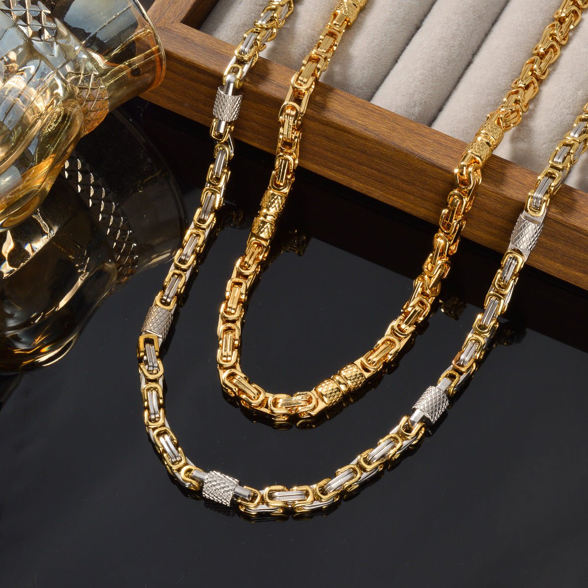 Collier Chaîne Bicolore Or & Argent - Acier Inoxydable - Soin & GrâceSoin & GrâceZESN028518Kc9c2f81b7049058c9a7665426480cd63