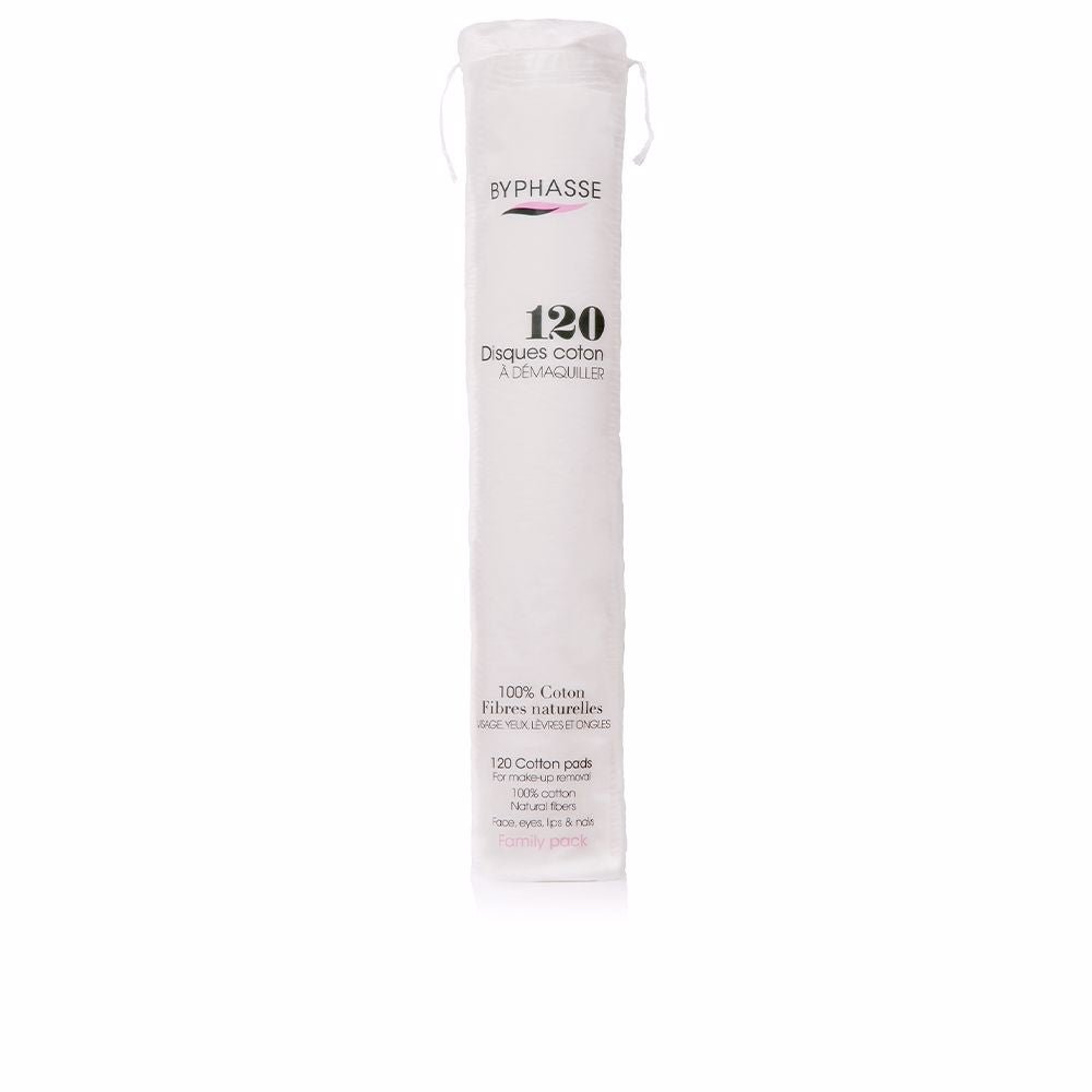 COTTON PADS makeup remover 120 units - Soin & GrâceByphasseCOTTON PADS makeup