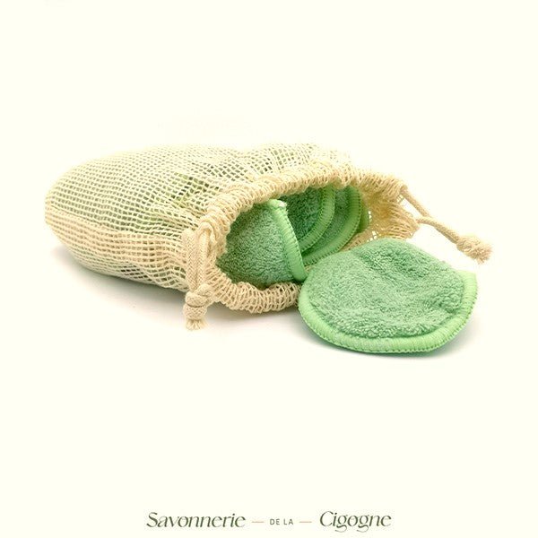Disque démaquillant x3 - Soin & GrâceSavonnerie de la CigogneDisque démaquillant x3