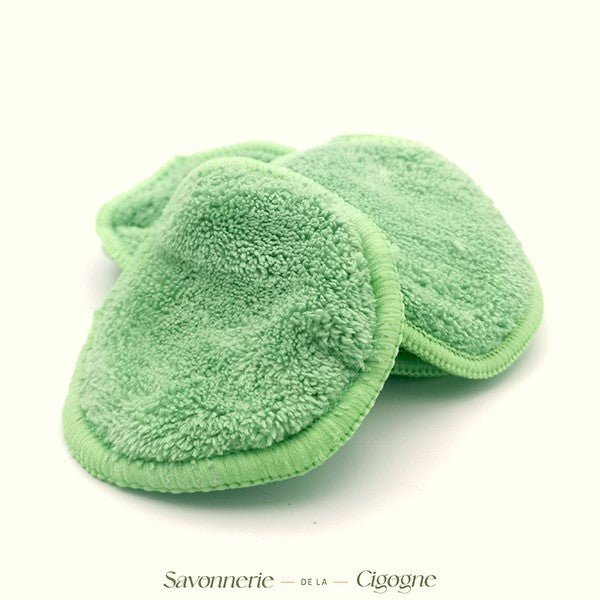 Disque démaquillant x3 - Soin & GrâceSavonnerie de la CigogneDisque démaquillant x3