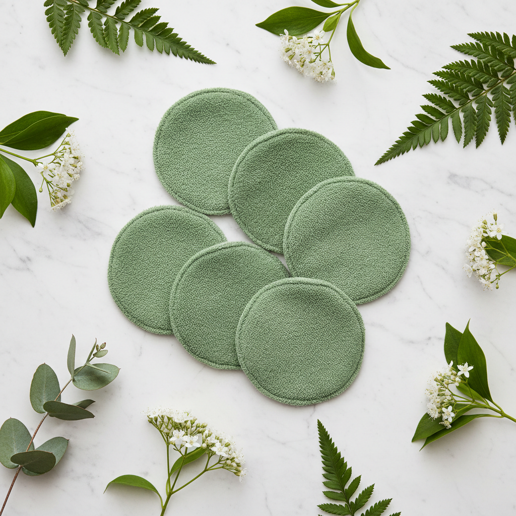 Disques verts - flat lay