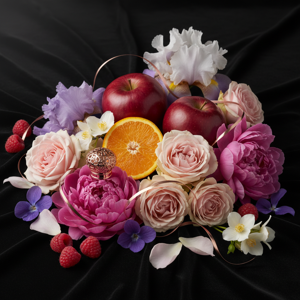 Ingrédients - composition velvet noir floral