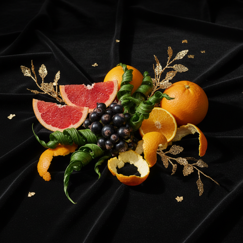 Ingrédients - cassis, patchouli, pamplelune, bergamote Calabria, orange