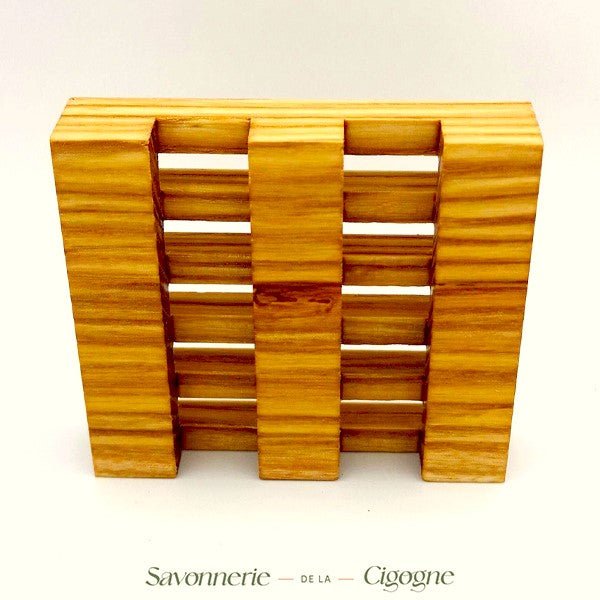 Porte savon bois - Soin & GrâceSavonnerie de la CigognePorte savon bois