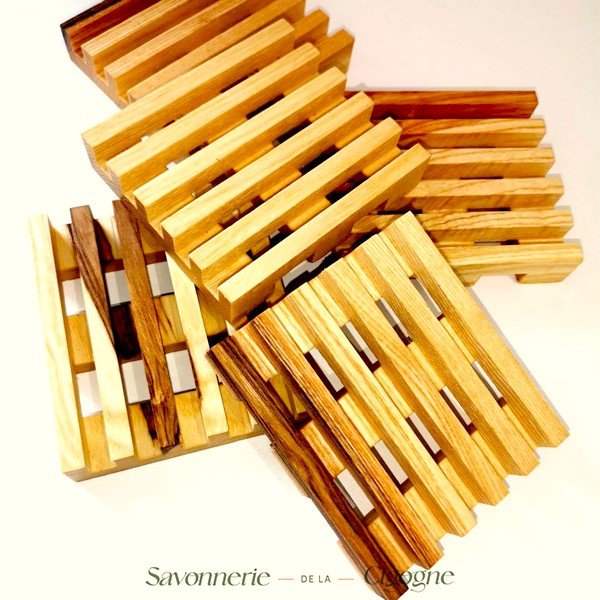 Porte savon bois - Soin & GrâceSavonnerie de la CigognePorte savon bois
