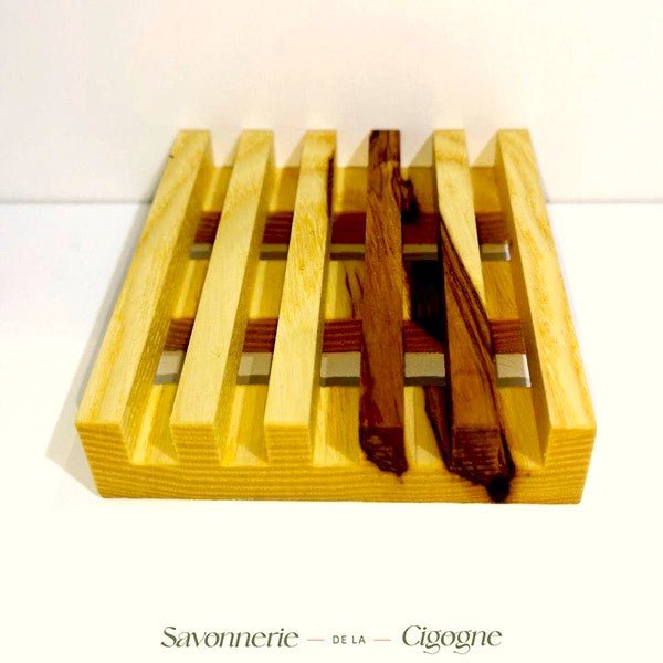 Porte savon bois - Soin & GrâceSavonnerie de la CigognePorte savon bois