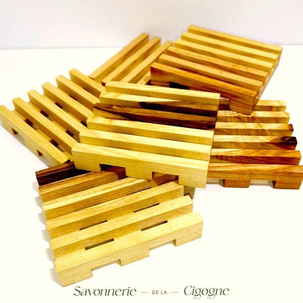 Porte savon bois - Soin & GrâceSavonnerie de la CigognePorte savon bois