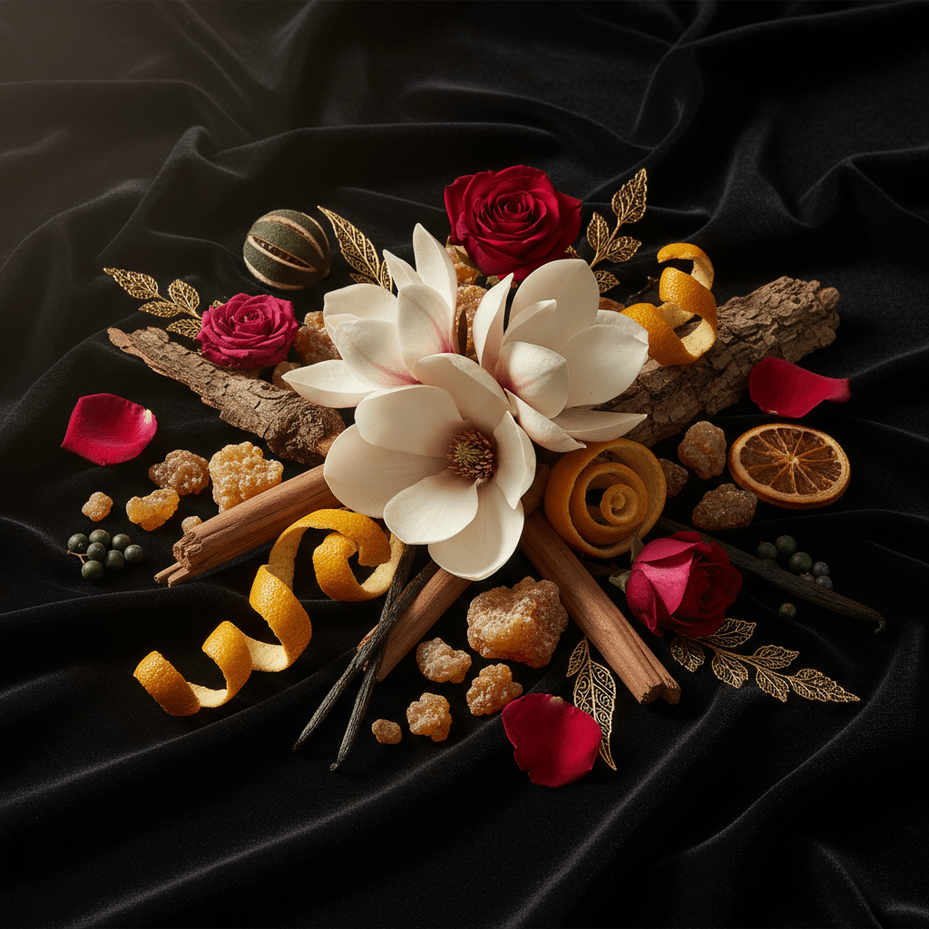 THE BAND FOR HER 2-piece case - Soin & GrâceScalpersIngrédients - composition velvet noir boisée et florale