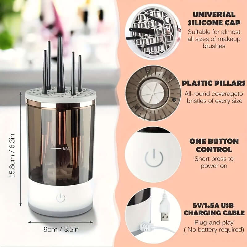 USB Electric Makeup Brush Cleaner - Soin & GrâceLPTUSB Electric Makeup Brush Cleaner